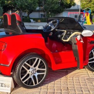 SuperSports Bentley Continental 12v, rojo metálico, cuero, eva, 2.4 gHz RC. INDA430-AC-KI4